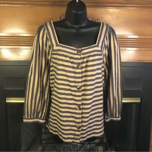 St. Johns Bay Striped Top M